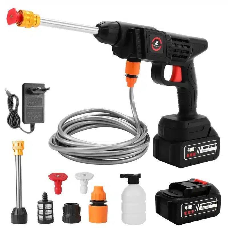 Pistolet de Lavage Haute Pression Sans Fil avec Batterie